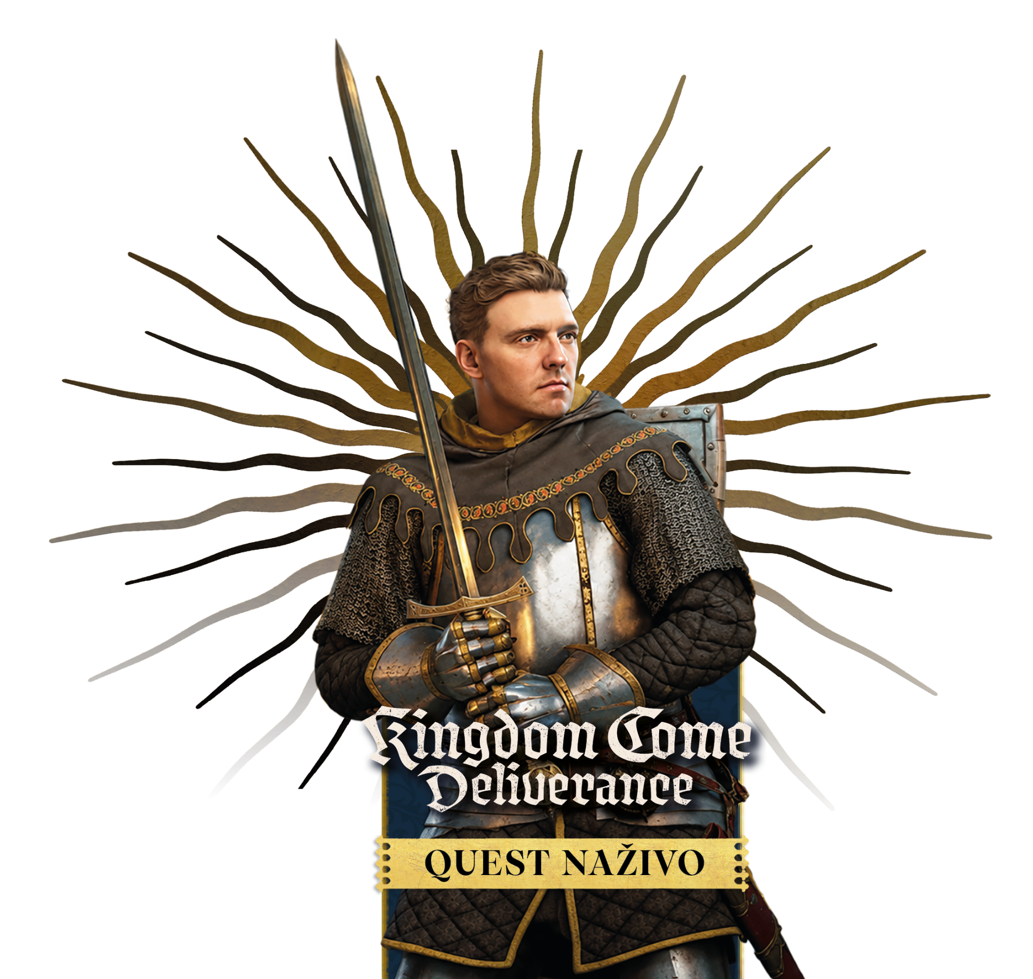 Jindřich ze Skalice s mečem a původním heraldickým motivem